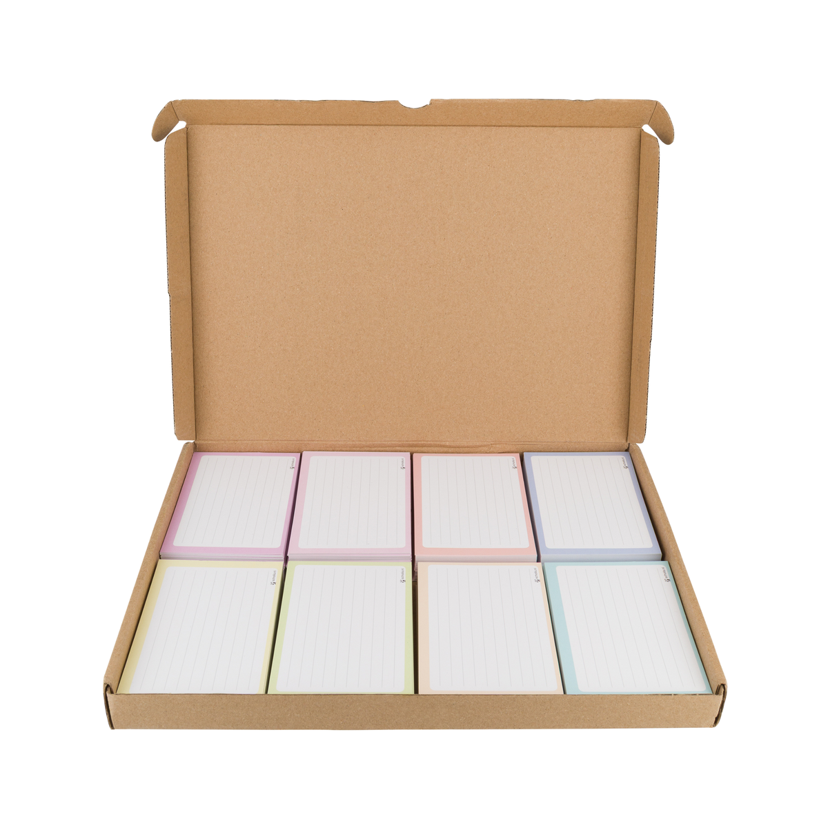 Scholis flashcards A7 pastel – gekleurde leerkaartjes in 10 pastelkleuren