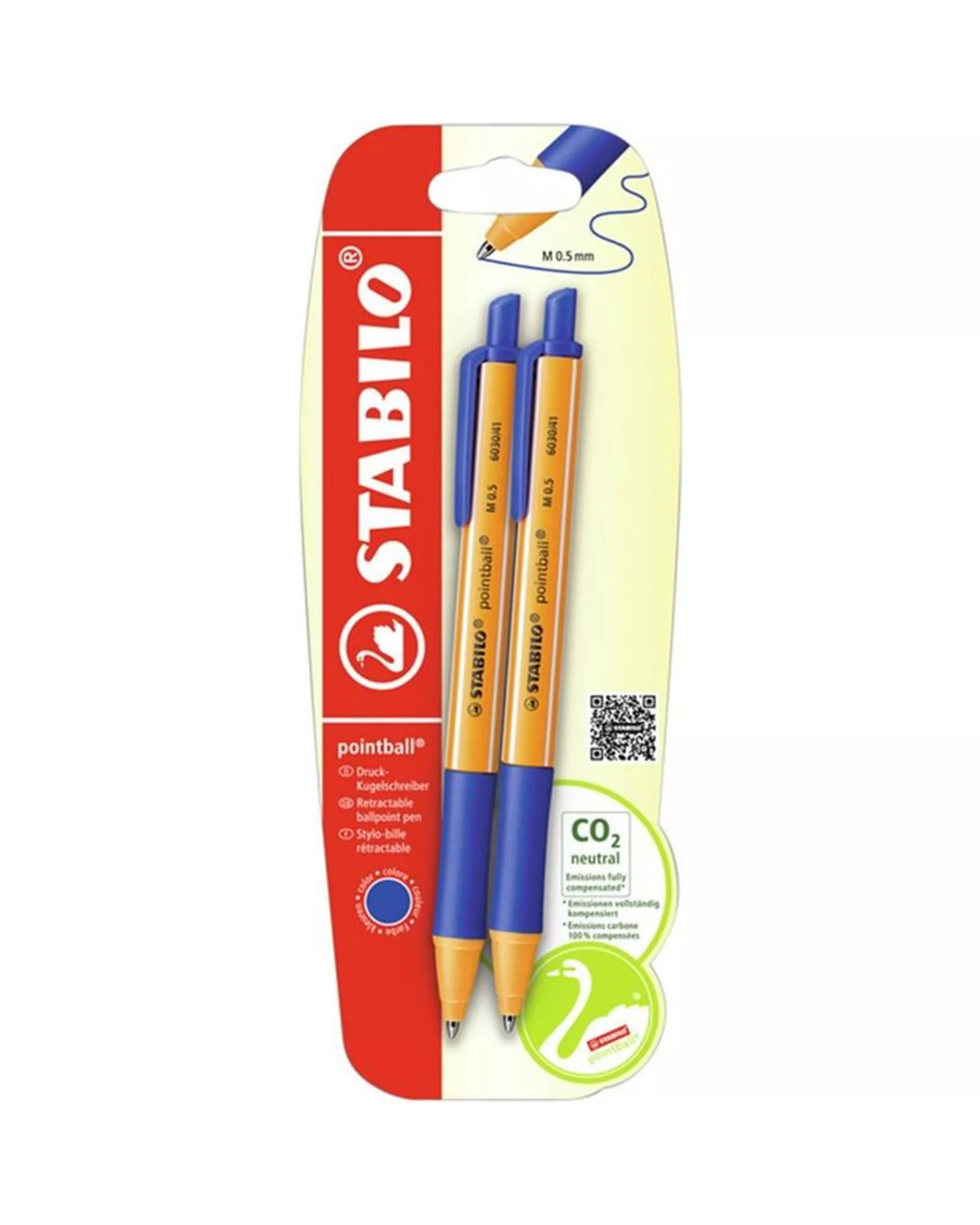 STABILO pointball pennen blauw - 2 stuks - Academia Now - Schoolspullen voor de middelbare school, schoolplanner, agenda, notitieboek, flashcards, Stabilo- en Oxford schoolspullen voor beter plannen en leren - Hard Work Beats Talent