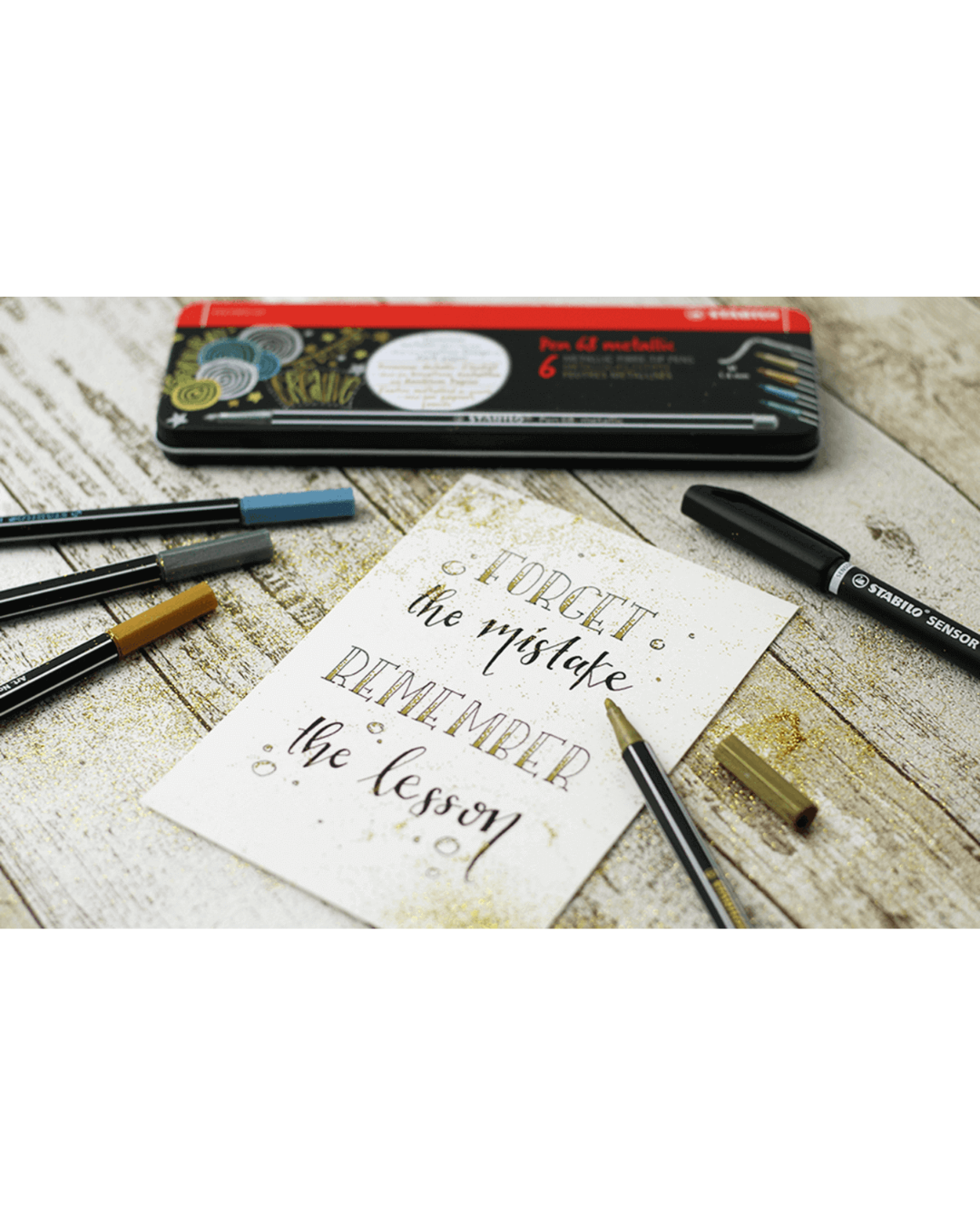 STABILO Pen 68 Metallic Premium viltstift 8 stuks Etui - Academia Now - Schoolspullen voor de middelbare school, schoolplanner, agenda, notitieboek, flashcards, Stabilo- en Oxford schoolspullen voor beter plannen en leren - Hard Work Beats Talent