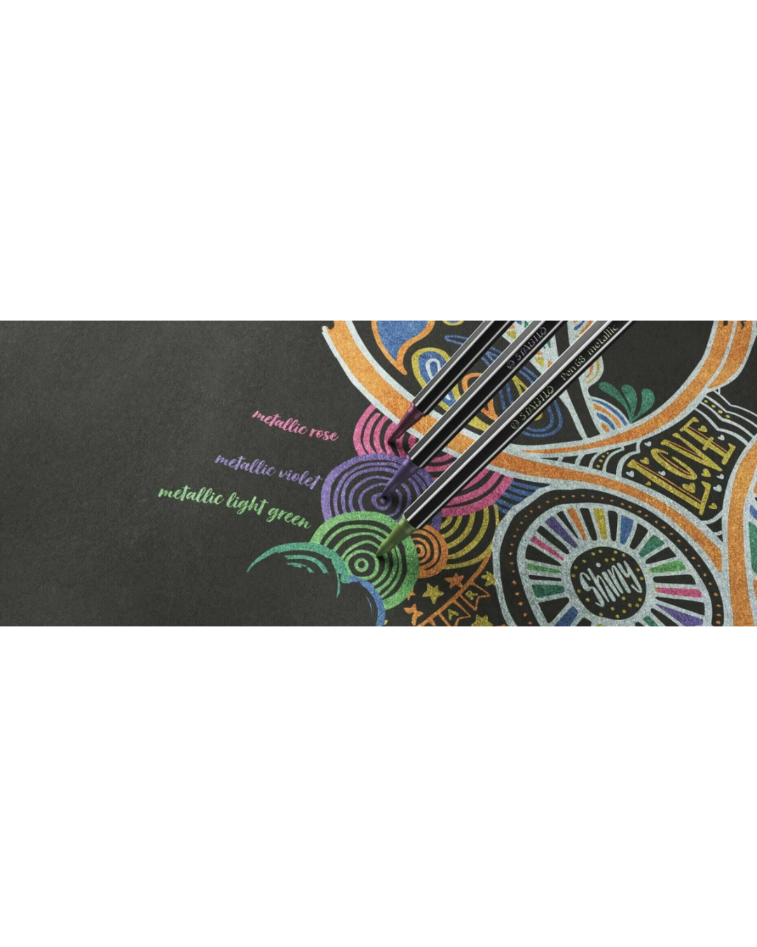 STABILO Pen 68 Metallic Premium viltstift 8 stuks Etui - Academia Now - Schoolspullen voor de middelbare school, schoolplanner, agenda, notitieboek, flashcards, Stabilo- en Oxford schoolspullen voor beter plannen en leren - Hard Work Beats Talent