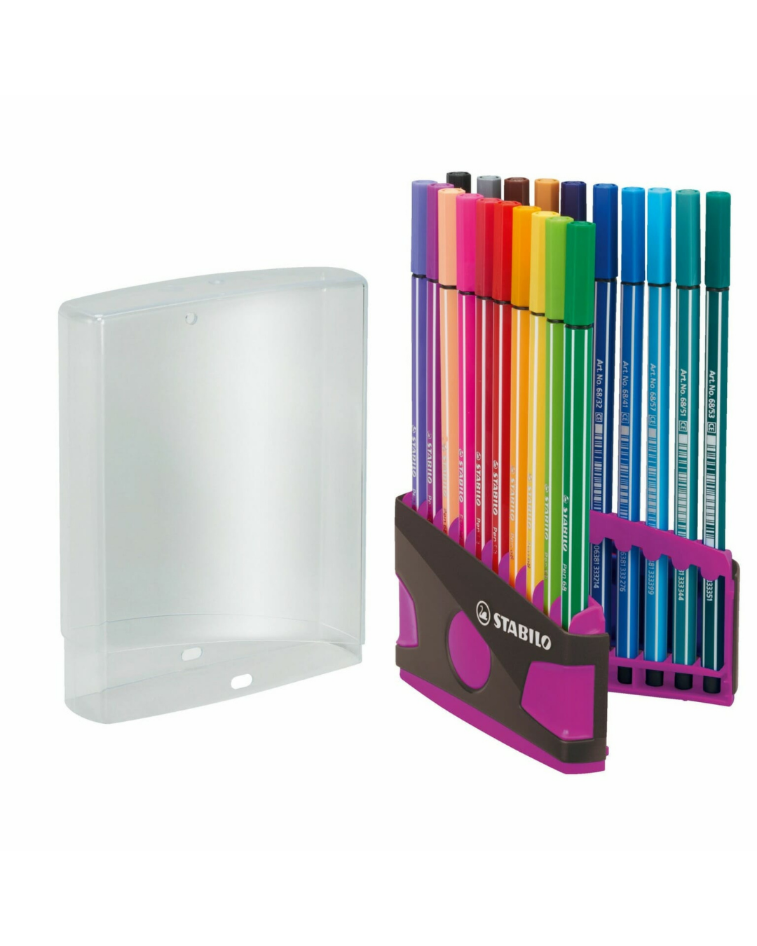 STABILO Pen 68 viltstiften 20 stuks ColorParade Deskset antraciet/paars - Academia Now - Schoolspullen voor de middelbare school, schoolplanner, agenda, notitieboek, flashcards, Stabilo- en Oxford schoolspullen voor beter plannen en leren - Hard Work Beats Talent