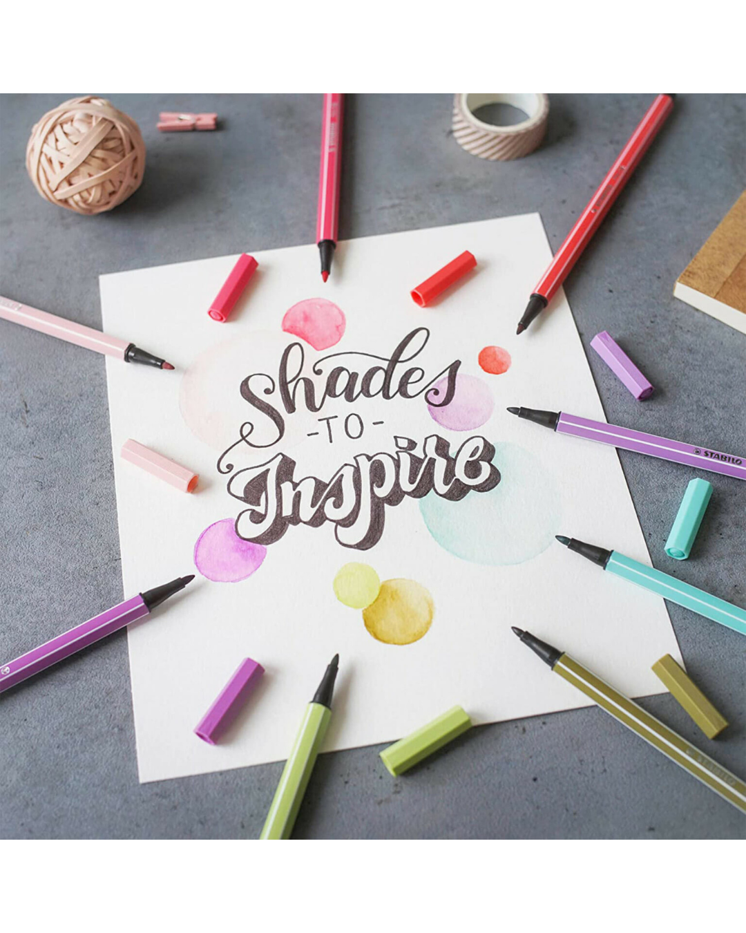 STABILO Pen 68 viltstiften 20 stuks ColorParade Deskset antraciet/paars - Academia Now - Schoolspullen voor de middelbare school, schoolplanner, agenda, notitieboek, flashcards, Stabilo- en Oxford schoolspullen voor beter plannen en leren - Hard Work Beats Talent