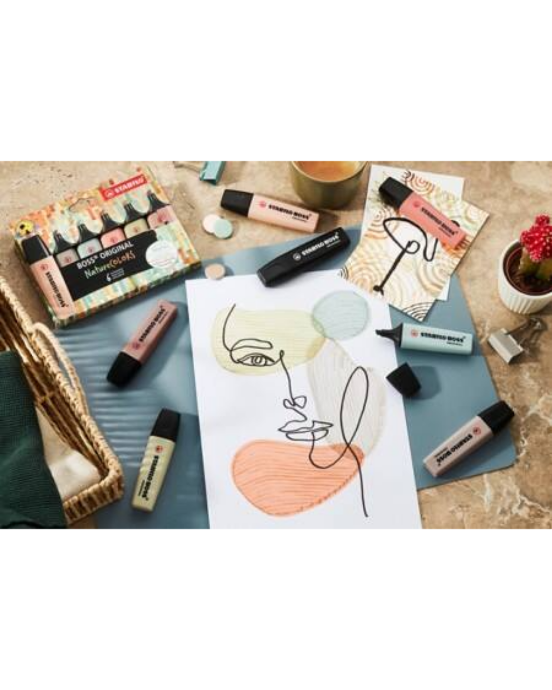 STABILO BOSS Tekstmarker Set Nature - 4 Stuks - Academia Now - Schoolspullen voor de middelbare school, schoolplanner, agenda, notitieboek, flashcards, Stabilo- en Oxford schoolspullen voor beter plannen en leren - Hard Work Beats Talent