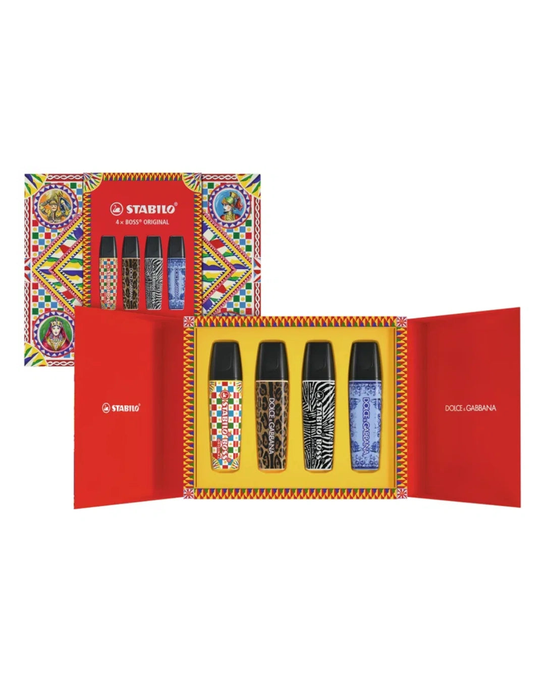 STABILO BOSS ORIGINAL x Dolce Gabbana Limited Edition markeerstiften set met premium geschenkbox