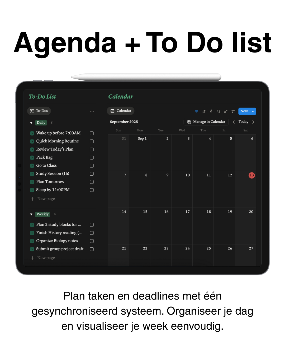 Ultieme Studentenplanner digitale planner van Scholis (afbeelding 8)