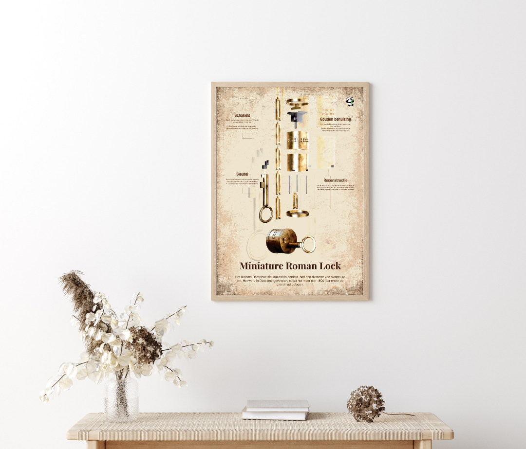 Miniatuur Romeinse Slot Poster - Academia Now - Schoolspullen voor de middelbare school, schoolplanner, agenda, notitieboek, flashcards, Stabilo- en Oxford schoolspullen voor beter plannen en leren - Hard Work Beats Talent