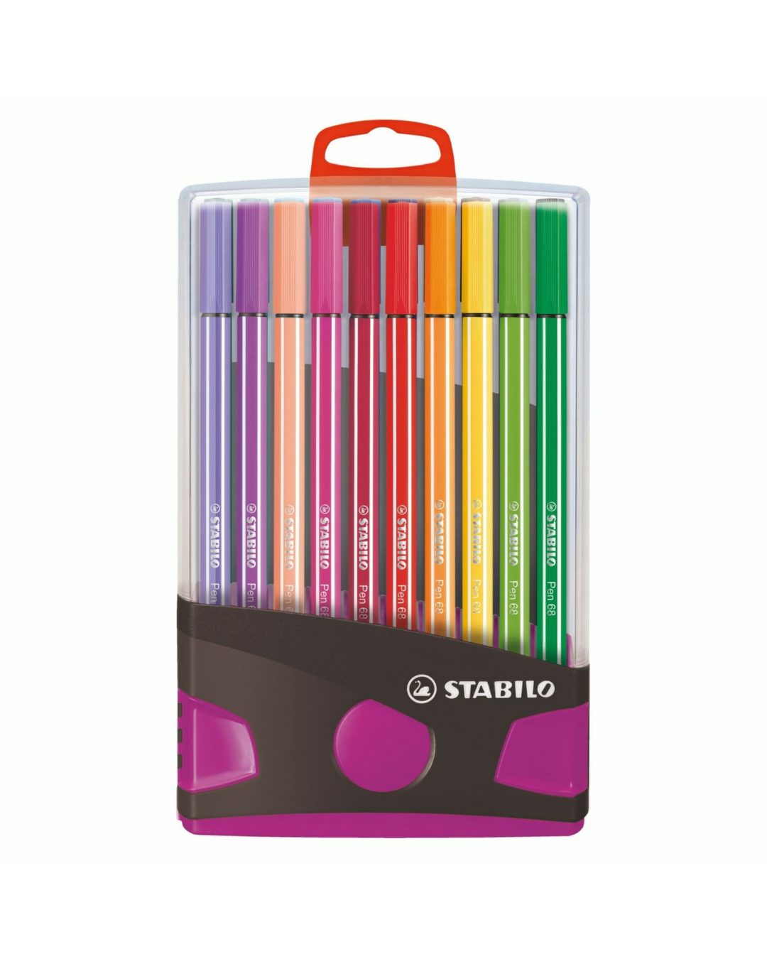 STABILO Pen 68 viltstiften 20 stuks ColorParade Deskset antraciet/paars - Academia Now - Schoolspullen voor de middelbare school, schoolplanner, agenda, notitieboek, flashcards, Stabilo- en Oxford schoolspullen voor beter plannen en leren - Hard Work Beats Talent