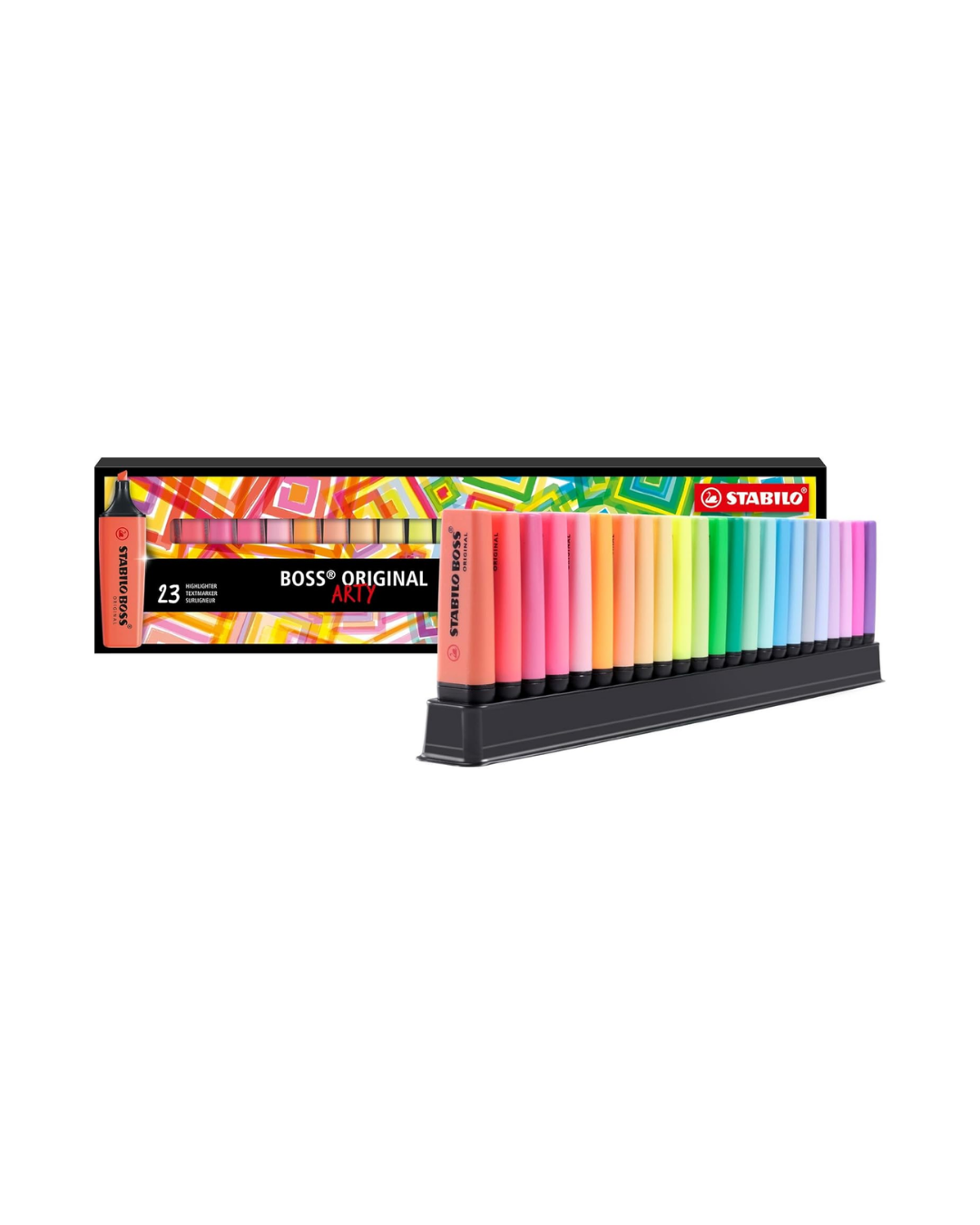 Stabilo Boss original markeerstiften deskset - 23 stuks - Academia Now - Schoolspullen voor de middelbare school, schoolplanner, agenda, notitieboek, flashcards, Stabilo- en Oxford schoolspullen voor beter plannen en leren - Hard Work Beats Talent