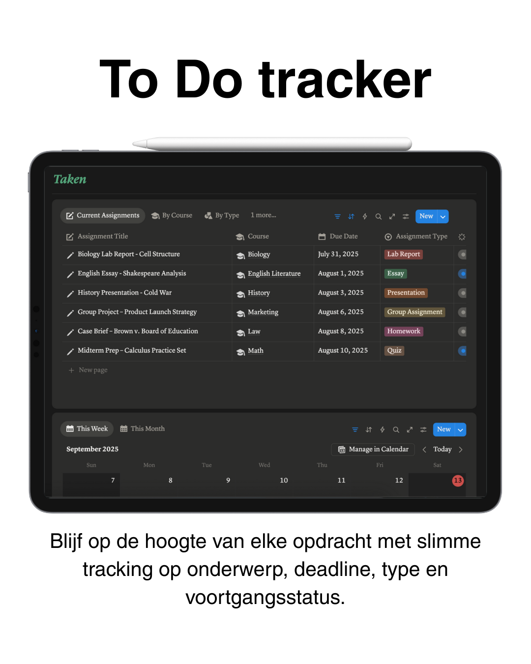 Ultieme Studentenplanner - Academia Now - Schoolspullen voor de middelbare school, schoolplanner, agenda, notitieboek, flashcards, Stabilo- en Oxford schoolspullen voor beter plannen en leren - Hard Work Beats Talent